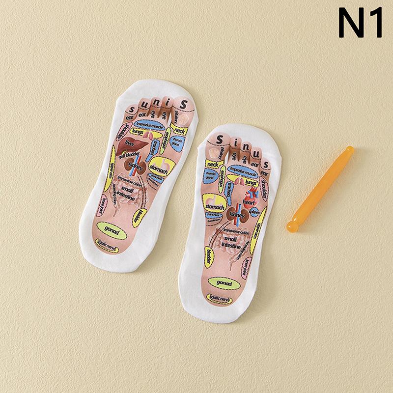 1 комплект носков для массажа ног, акупунктурных точек, массажер для расслабления мышц, снятие усталости ног, носки для точек ног