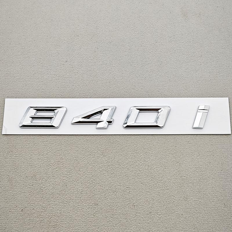 NEW 3D ABS Car Letters Logo 840i 850i Sticekr Rear Trunk Badge Emblem Decals For BMW 8 Series 840i 850i G14 G15 G16 Tail Marking