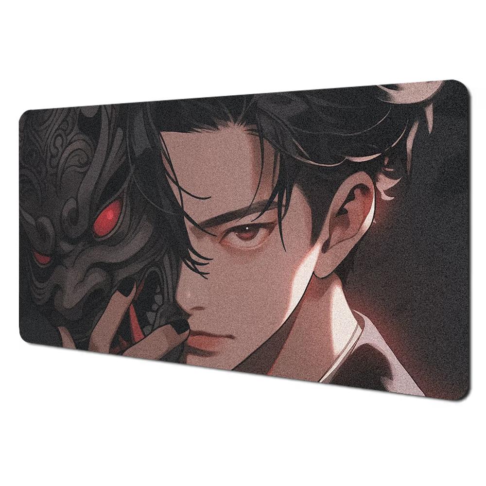 Mask anime girl Mouse Pad Large Computer Office Game Table Mats XXL Rubber Anti-slip Gaming Keyboard Mousepads Long Desk Pads
