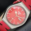 VINTAGE SEIKO 5 AUTOMATIC 6309A JAPAN MENS RED COLOR DIAL WATCH A701474-5 R206b-a701474