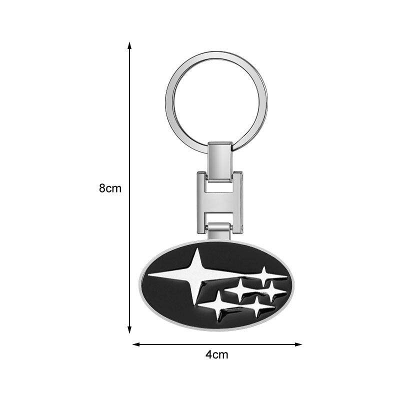 Car Keychain Car Emblem Gift with Key Ring Auto Accessories For Subaru Forester Crosstrek Outback Impreza XV Tribeca Ascent Legacy Levorg Mpreza