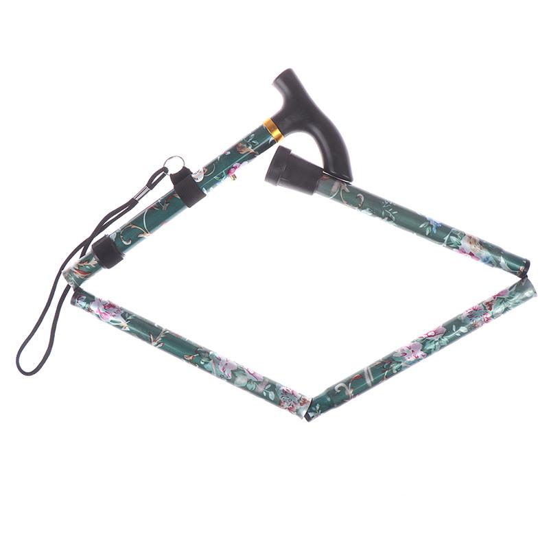 1шт алюминиевый сплав пятисекционная складная трость Т-образный руль безопасная трость