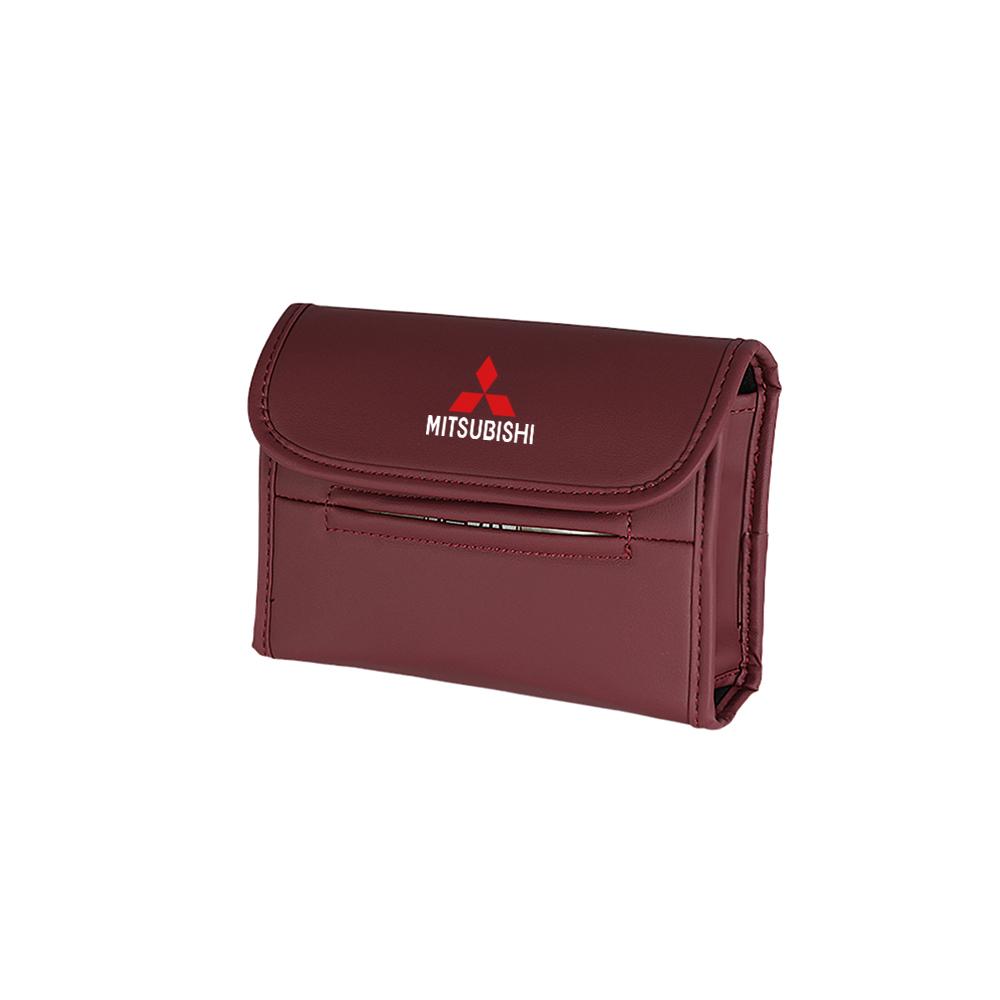Car Tissue Box Car Seat Back Tissue Hanging Storage Bag For Mitsubishi ASX EVO Lancer EX Montero Mirage Outlander Grandis Pajero