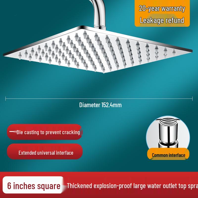 Насадка для душа с эффектом тропического дождя из нержавеющей стали 304 для домашних ванных комнат