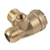 Air Compressor Check Valve 3 Port Male Thread Check Valve Pipe Connection Tool Pneumatic Accessory Corrosion Resistance