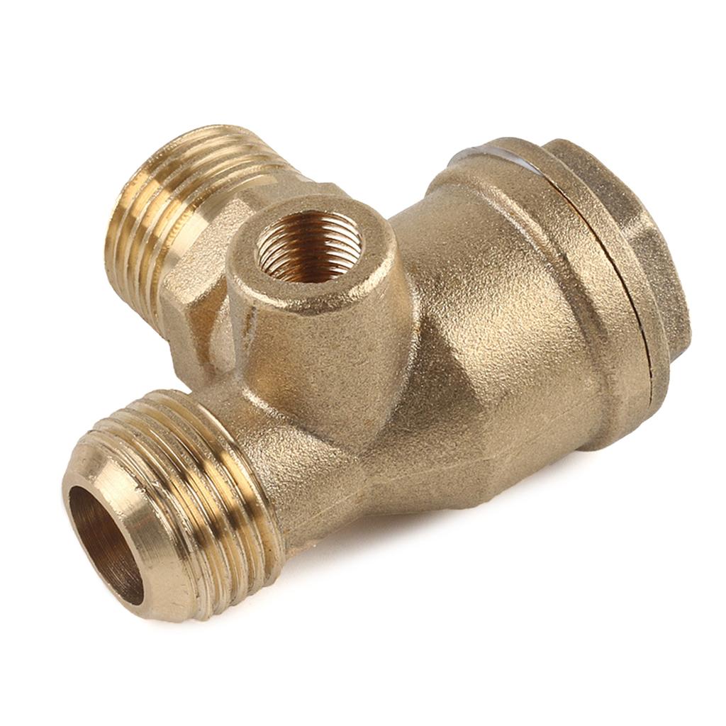 Air Compressor Check Valve 3 Port Male Thread Check Valve Pipe Connection Tool Pneumatic Accessory Corrosion Resistance