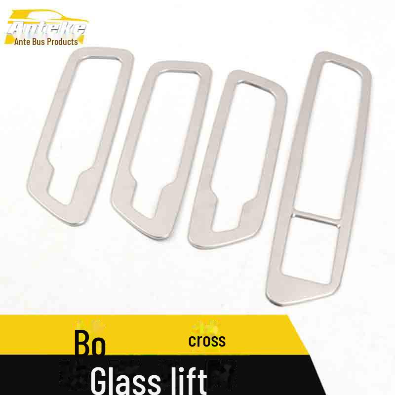 Boyue Стеклянная подъемная декоративная рамка из нержавеющей стали для оконных поручней, наклейка на кнопку переключателя