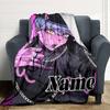 Custom Name Pink Hair Name Party Blanket For Couch Bed Plush Cozy Fuzzy Blanket Super Soft Warm Blankets For Fall And Winter 0916205