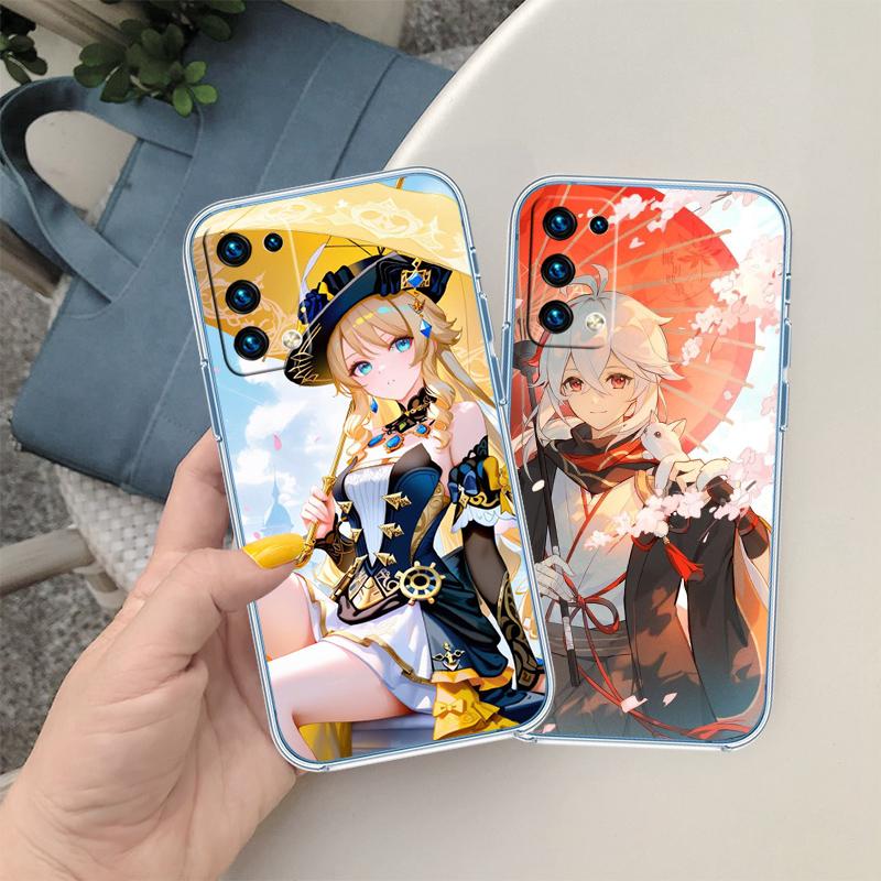 RA14 Genshin Impact Прозрачный чехол для телефона для Samsung Galaxy A04 A04S A14 A23 A34 A54 M23 M33 M52 M53