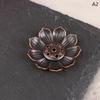 1Pc Alloy Incense Burner Stick Holder Plate Buddhism Lotus Censer Bronze Nasturtium Incense Burner