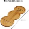 Bamboo soap Dispenser Tray, Bathroom Countertop T ray Kitchen T ray Bamboo Tray Sink T ray Dresser Jewelry Ring Dish, Comestic Holder Bathtub
