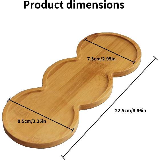 Bamboo soap Dispenser Tray, Bathroom Countertop T ray Kitchen T ray Bamboo Tray Sink T ray Dresser Jewelry Ring Dish, Comestic Holder Bathtub