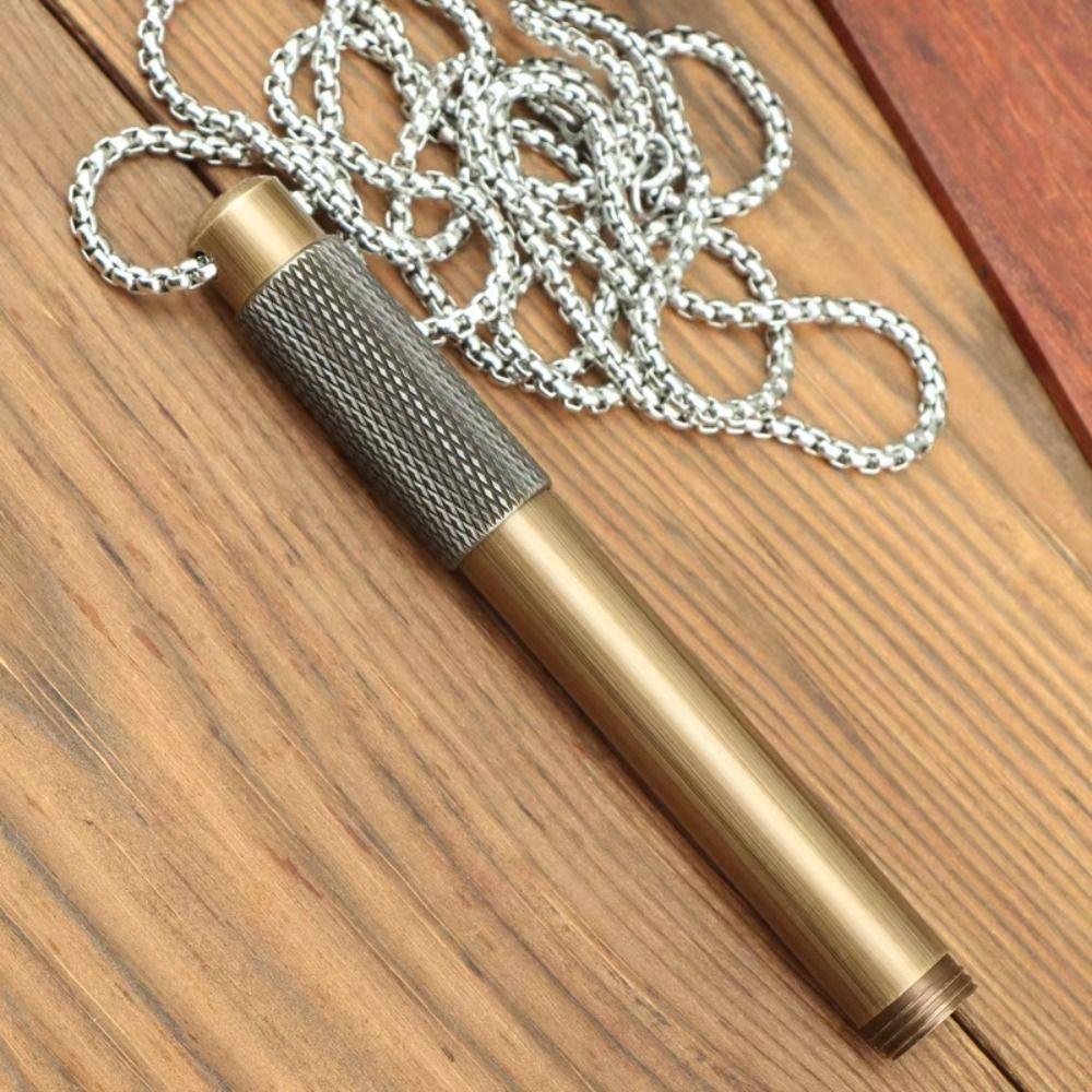 Vintage Fountain Pen 0.5mm Necklaces Fountain Pen Personality Mini Pocket Pen  Birthday Gifts