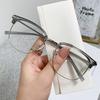 Tr Eyebrow Frame Glasses Retro Casual Anti-Blue Glasses Can Be Equipped With Myopia Flat Light Glasses Frame 2202
