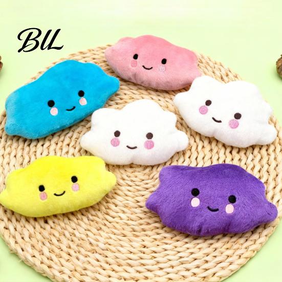 Pet Boredom Relief Toy Plush Cloud Dog Squeaky Cute Chew Soft Puppy Teething for Dogs Solo Entertainment Interactive Play Fun