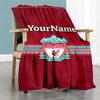 Liverpool Customize Your Name Blanket Gift Customizable Blanket Ultra-Soft for Nap Livingroom Chair Picnics for All Occasions