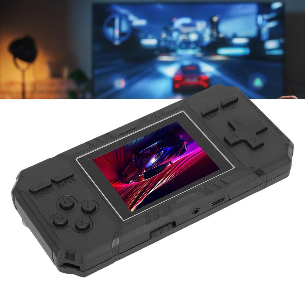 Ретро портативная игровая консоль 3-дюймовый HD-экран Игровая консоль со встроенными играми AV-выход для подключения к телевизору Черный