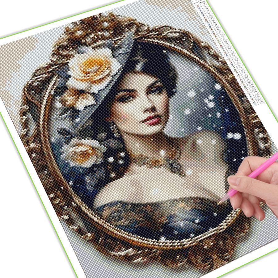 Diamond Painting New Collection 2024 Elegant and Noble Woman Diy Full Square Round Drill Rhinestone Embroidery Girl Mosaic Cross Stitch Kits