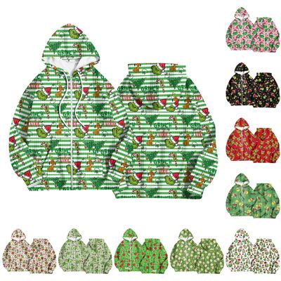 Женская модная куртка, повседневный кардиган с капюшоном и длинными рукавами с принтом, толстовки