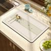 New Chinese Kitchen Countertop Absorbent Dish Drain Mat French Diatomaceous Mud Table Top Coffee Machine Insulated Bar Mat