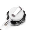 Clip Retractable Lanyards ID Name Card Stationery Badges Holder Rose Shape Badge Reel Key Ring