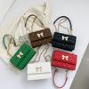 Сумка-цепочка Niche Design для женщин, весенняя, новая, трендовая, с бантом, декоративная, на одно плечо, косая, ромбовидная, квадратная сумка