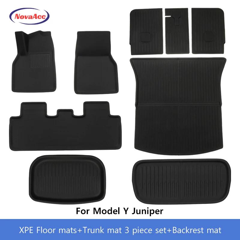 Автомобильные коврики для Tesla Model Y Juniper 2025 XPE Подкладка багажника Нескользящий Износостойкий Амортизирующий Всесторонний Защитный Коврик для Груза