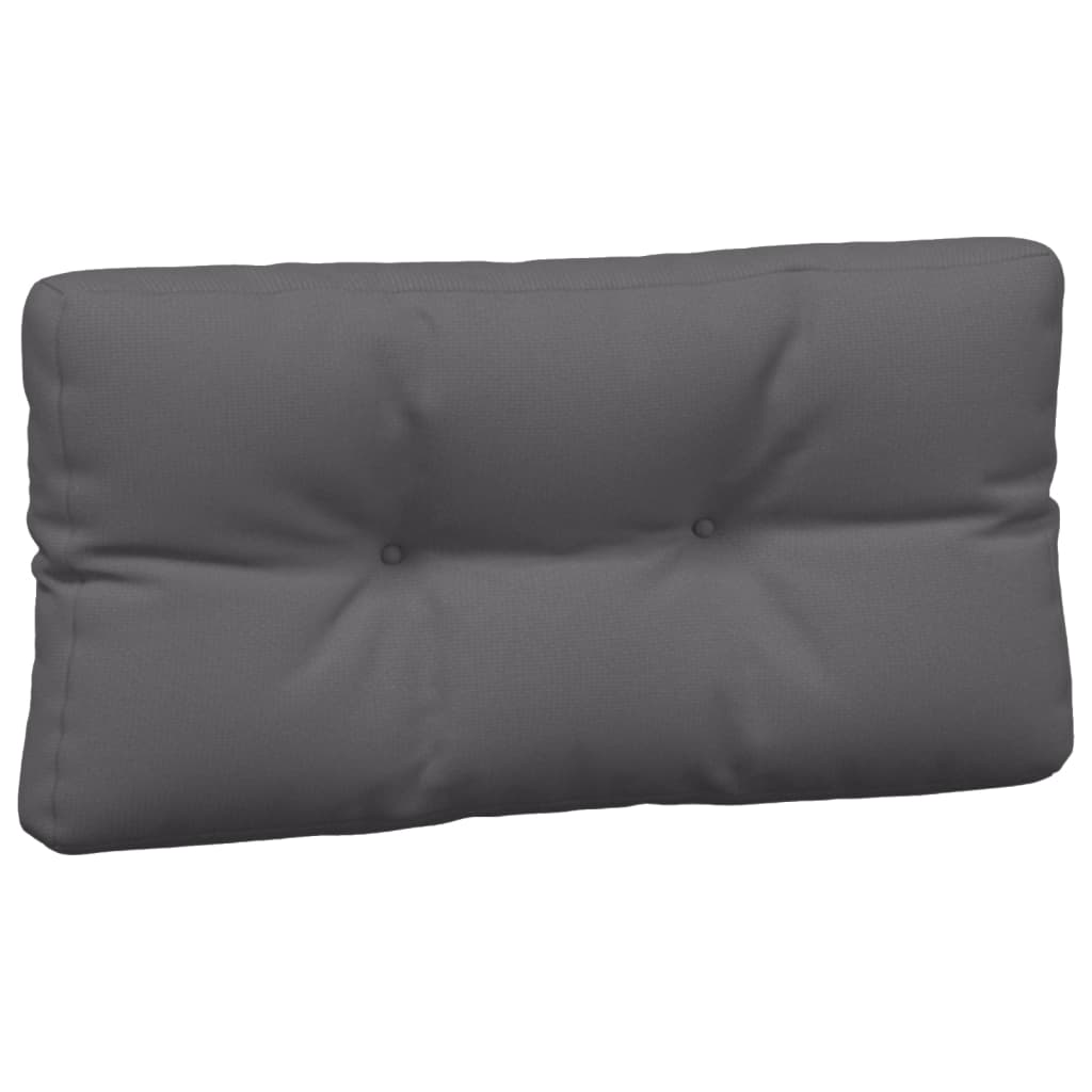 5 Piece Pallet Cushions Charcoal Grey Fabric