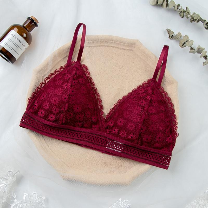 Sexy Lace Bra Beauty Back Suit Underwear Bra Wireless Seamless Women's Underwear Bras