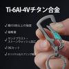 KM04 Titanium Carabiner Keychain for Men with Key High Rustproof [KeyUnity] Ring, Quality, (KM19)