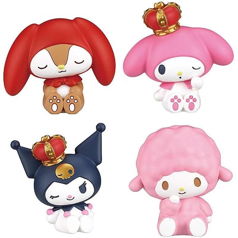 My Melody Kuromi Коллекция к годовщине Набор из 4 Фигурок-Капсул Gacha, Держащихся за плечо. & [Полные типы]