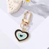 Pendant Car Key Ring Handbag Charms Blue Eye  Key Chain Irregular Heart Keyring Evil Eye Keychain