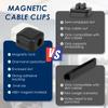 20Pcs Magnetic Cable Clip Cable Holder Self-Adhesive Under Desk Usb Charging Line Winder Bedside Table Organizer Office Home