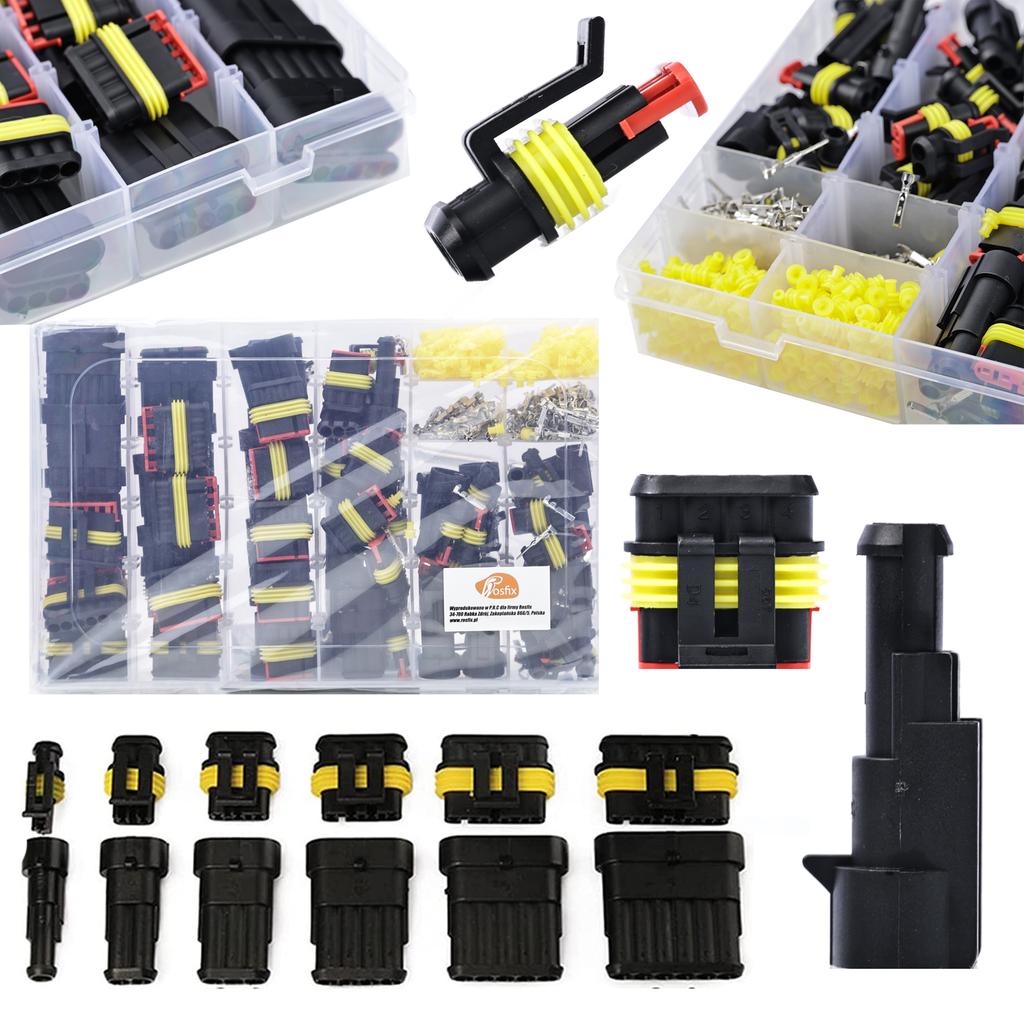 Set of hermetic electrical connectors 708 pcs.