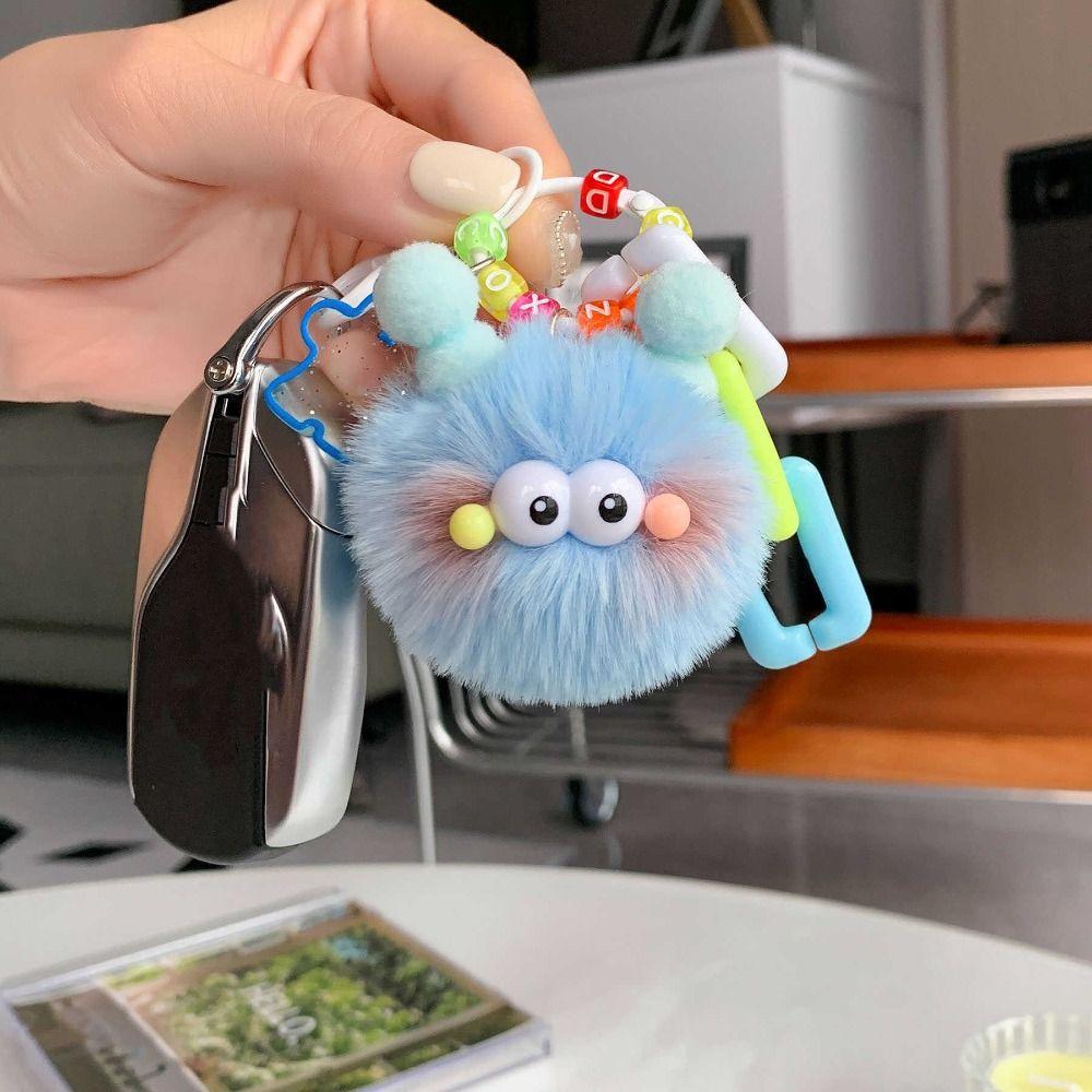 Плюшевый брелок Маленький брелок в виде угольных шариков Эльф Рекс Кролик Парный брелок Милая плюшевая подвеска