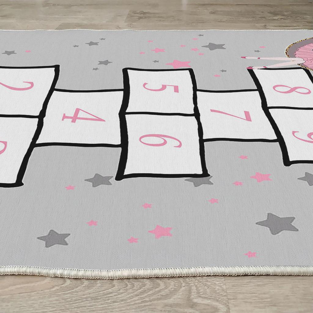 Декоративный нескользящий прямоугольный детский ковер с привидениями в виде кролика