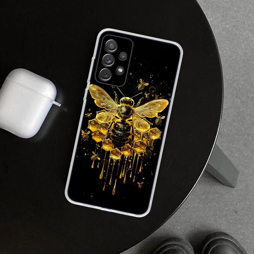 Bee Keeping Honey Animal Phone Case Cover for Samsung Galaxy A12 A22 A32 A52 A72 A02S A51 A50S A31 A20S A10S Note 20 Ultra 10 Pl