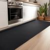 Gemarwel Wipeable Kitchen Mat [Full Net L-Shaped with Folding - Fits Perfectly In Gaps In the Floor] 45x240cm Kitchen Mat, 6mm Thick, Memory Foam, Non
