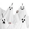 4Pcs Halloween Horror Ghost Hanging Decorations with Skeleton Hands Thriller Expressions Creepy Yard Ornaments for Front Porch And Tree