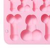 Silicone Mold 10-Cavity Non-stick Heat-resistant Quick To Demold Toughness Cake Decoration 2 Sizes Shapes Unique Man-featured Pastry