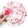 50 розовых наклеек в стиле INS с граффити для персонализированных DIY-проектов: Дневник, Чашка с молочным чаем и Декорация для чемодана