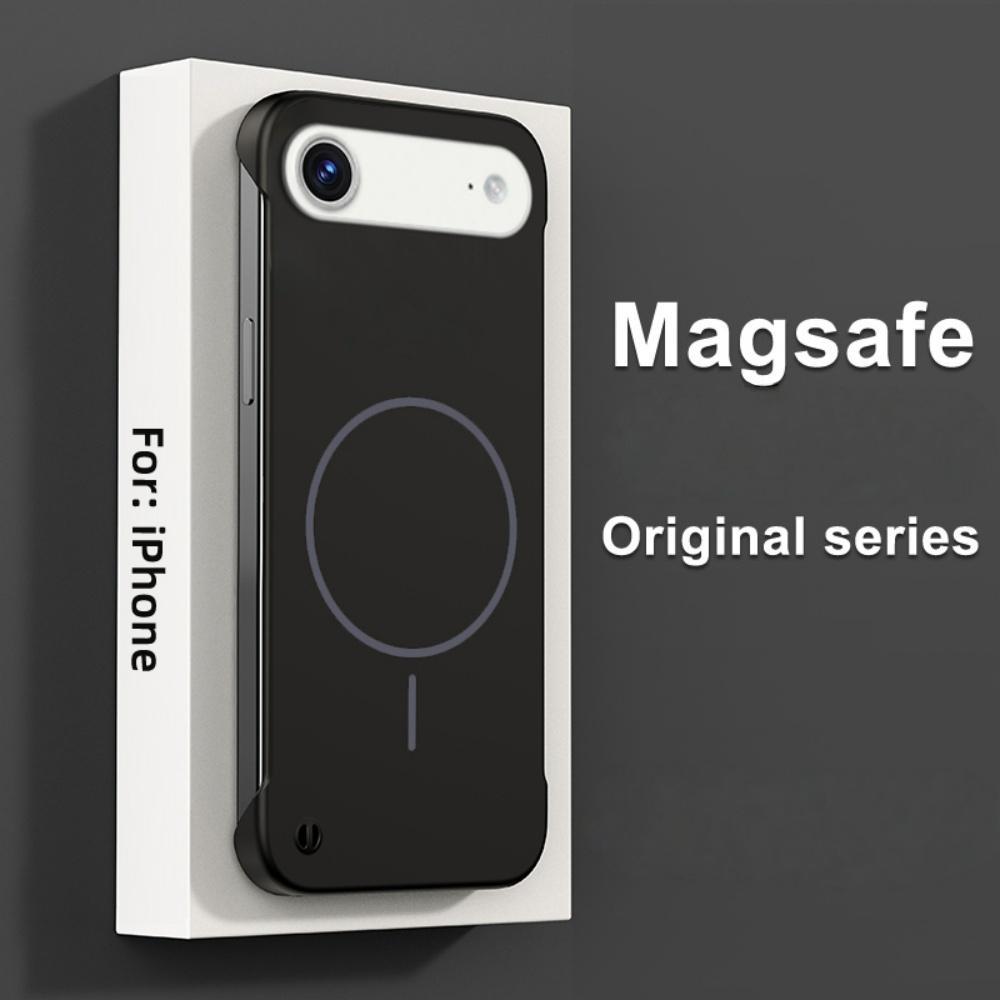 For Magsafe Ultrathin Frameless Magnetic Phone Case for iPhone 17 16 Pro 15 14 Plus 13 12 11 Pro Max Air PC Funda Cases