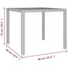 5 Piece Garden Dining Set with Cushions Gray Poly Rattan