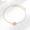 2Pcs Shiny Cubic Zircon Sun & Moon Bracelet Set For Women Adjustable Couple Bracelets Party Wedding Jewelry Gift