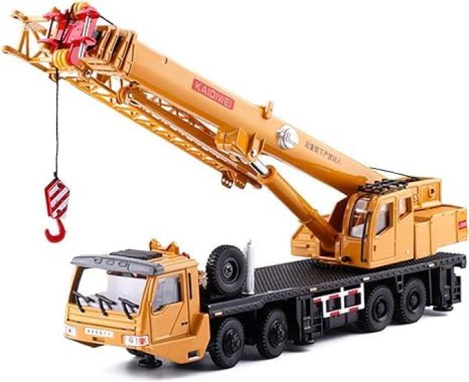 Topsky Car Model Crane Truck Heavy Construction Equipment Construction Vehicle 155 Scale Alloy Orange Model Car Construction Vehicle Children Toys