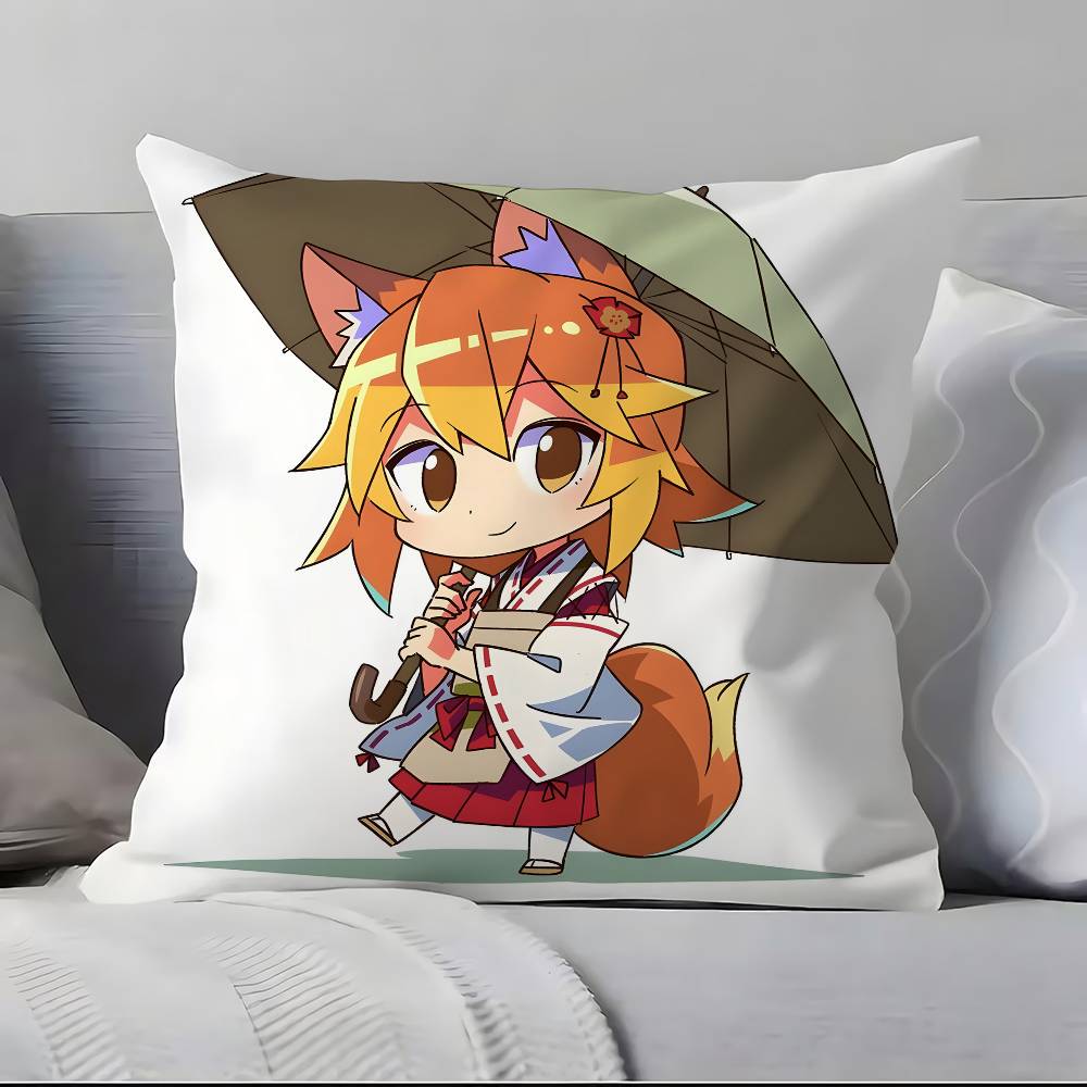 Anime The Helpful Fox Senko San Pillow Case Pillowcase Soft Skin Friendly & Comfortable With A Hidden Zipper