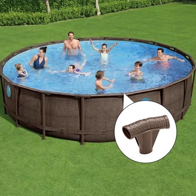 Простая установка Т-образный соединитель для каркаса бассейна Быстрая установка Подходит для бассейнов с металлическим каркасом Легко крепится и фиксируется