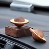 Black Walnut Planet Diffuser: Wooden Aromatherapy Ornament for Car and Home