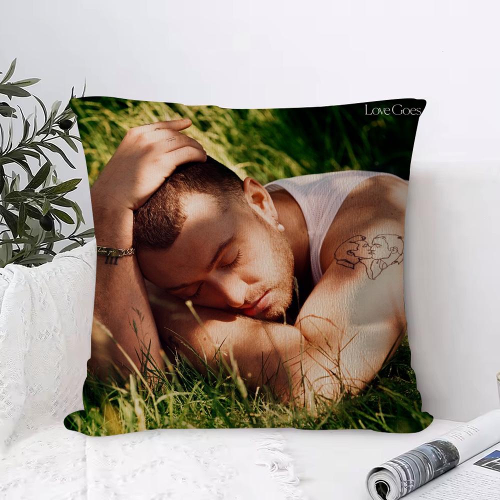 Constellation Series Cushion Cover Anti-dustmite Pillowcase Invisible Zipper Silky Short Plush Sofa Cushion Cover