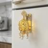 Openwork Design Glowing Lantern Fridge Magnet 3D Hanging Lantern Refrigerator Magnet  Friend